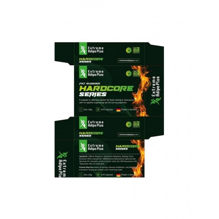 Adipo Extreme Plus Hardcore Series Fat Burner Appetite Control 30 Caps