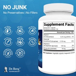 Dr.Berg Magnesium Glycinate with Naturally Sourced Vitamin D3 150 kapsül