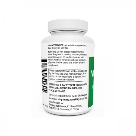 DR.BERG Natural Vitamin B1+ Allithiamine with B Complex Blend – 60 Capsules