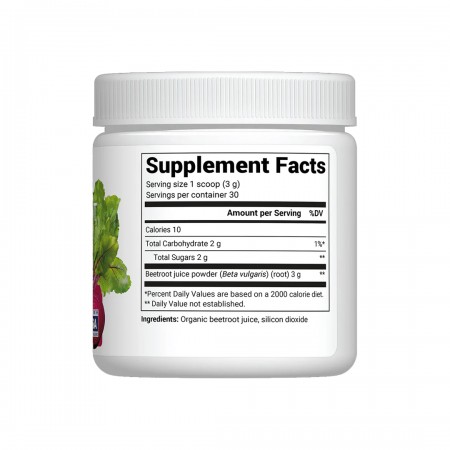 Dr.Berg Organic Beetroot Juice Powder – Raw, Fresh, USDA Organic 90g