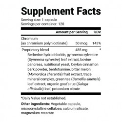 Blood Sugar Support Advanced Formula with Chromium & Potassium  120 Vegetable Capsules