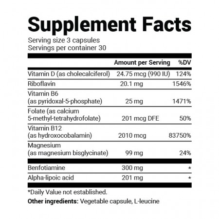 Dr. Berg Benfotiamine 300 mg 90 Kapsül