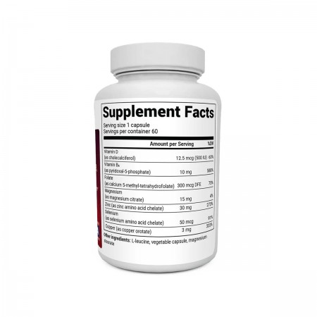 DR.BERG Zinc with Magnesium, Vitamin D3, and Selenium – 30 mg of Zinc – 60 vegetable capsules