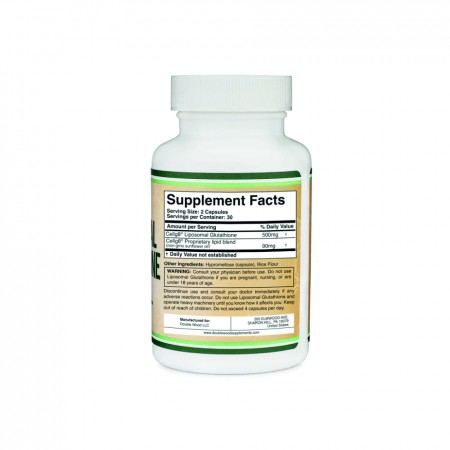 Double Wood Liposomal Glutathione 500mg 60 Kapsül