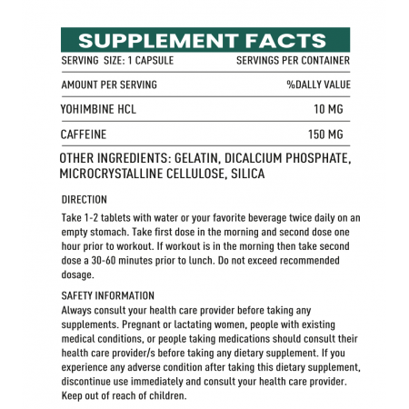 Yohimbine HCL ImperiumPharma 60 Kapsül