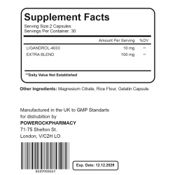 Powerock LIGANDROL-4033 60 Kapsül