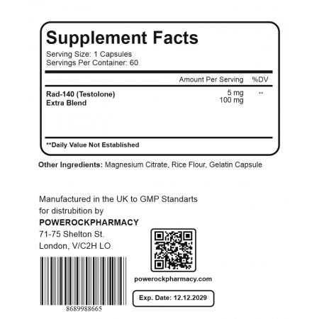 Powerock Rad 140 60 Capsules