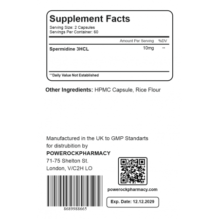 Powerock Spermidine 120 Capsules