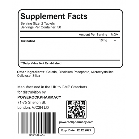 Powerock Turinabol 10mg 100 Tablet