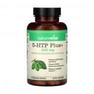 NatureWise 5-HTP Plus+ 200 mg, 60 Vejetaryen Kapsül NatureWise 5-HTP Plus+ 200 mg, 60 Vejetaryen Kapsül