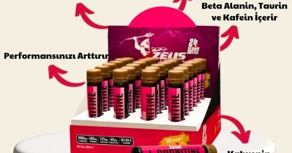 Zeus Nutrition L-carnitine 3000 24x25ml Adet Yağ Yakıcı