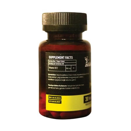 Zeus Nutrition Vitamin B12 1000 mcg 30 Tablet 