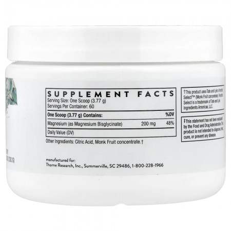 Thorne Magnesium Bisglycinate 7.98 oz (226.2 g)