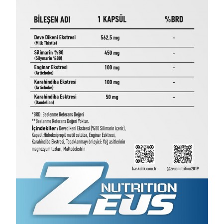 Zeus Nutrıtıon Liv52 60 Tablet Karaciğer Koruyucu