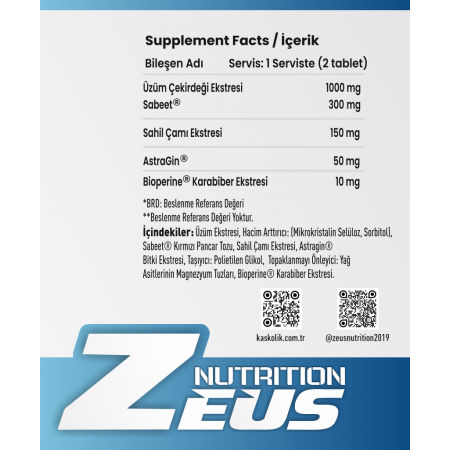 Zeus NutritionCystone 60 Kapsül Böbrek Koruyucu