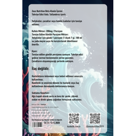 Zeus Nutrition Pre-Workout 300Gr