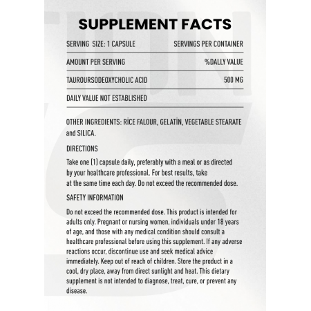 Tudca Zeus Nutrition 500mg 60 Kapsül