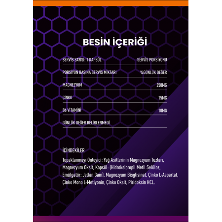 Zma 90 Kapsül (ÇİNKO - MAGNEZYUM - B6 VİTAMİNİ )